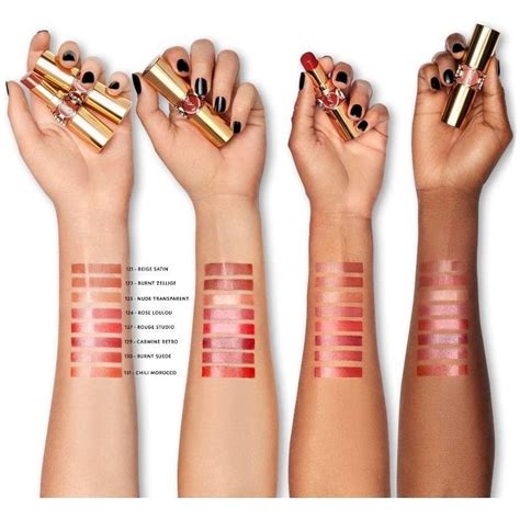 yves saint laurent rouge volupté shine swatches|ysl rouge volupte shine swatches.